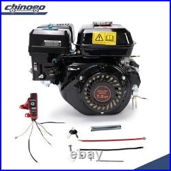 7.5HP 3600 RPM Electric Start Gas Engine Pull Start 20mm Diameter Shaft 4-Stroke