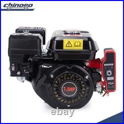 7.5HP 3600 RPM Electric Start Gas Engine Pull Start 20mm Diameter Shaft 4-Stroke