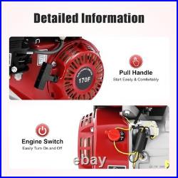 7.5HP 4 Stroke Gas Engine Horizontal Shaft Gas 14.25in x12.32in x12.99in