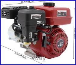 7.5HP 4 Stroke Gas Engine Horizontal Shaft Gas 14.25in x12.32in x12.99in