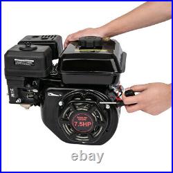 7.5HP Gas Engine Electric Start Side Shaft Motor OHV Gasoline Engine 3600RPM USA