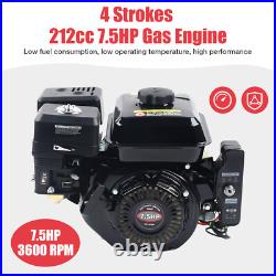 7.5HP Gas Engine Motor 4-Stroke 210cc with Electric Start/Horizontal Shaft Motor 7.5HP Gas Engine Motor 4-Stroke 210cc with Electric Start/Horizontal Shaft Motor