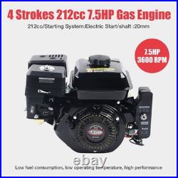 7.5HP Gas Engine Motor 4-Stroke 210cc with Electric Start/Horizontal Shaft Motor 7.5HP Gas Engine Motor 4-Stroke 210cc with Electric Start/Horizontal Shaft Motor