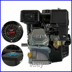 7.5HP Horizontal Shaft Gas Engine Motor For Honda GX160 Air Cooled Pull Start