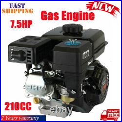 7.5HP Horizontal Shaft Gas Engine Motor For Honda GX160 Air Cooled Pull-Start