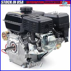 7.5HP OHV 3600RPM Electric Start Gasoline Engine Side Shaft Gas Go Kart Motor US