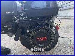 7.5 HP Horizontal Shaft Petrol Gas Engine Multi-Purpose, Black