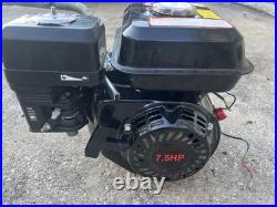 7.5 HP Horizontal Shaft Petrol Gas Engine Multi-Purpose, Black