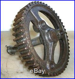 8 CYCLE AERMOTOR PUMP JACK GEAR and SHAFT Old Gas Engine Hit and Miss