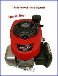 (9) Engines GCV 190 Honda 6hp Over Head Cam Motor 7/8 x 1-7/8 Vertical Shaft