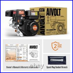 AIVLOT 212cc Gas Engine 7HP 4-Stroke Gas Motor Horizontal Shaft Replacement