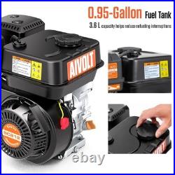 AIVLOT 212cc Gas Engine 7HP 4-Stroke Gas Motor Horizontal Shaft Replacement