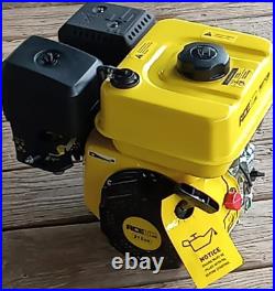 Aceup 17550 212cc 7HP Horizontal Shaft 4-Stroke OHV Gas Engine Yellow