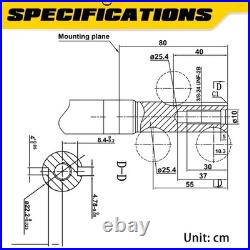 Aceup Energy 4.4HP 173cc 4-Stroke Gas Engine Vertical Shaft Motor for Lawn Mower