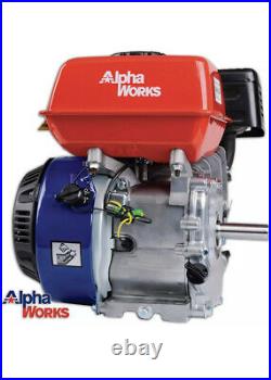 AlphaWorks Gas Engine 7HP 209cc Motor Horizontal 4 Stroke OHV Recoil Start Shaft