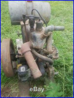 Antique Cushman Gas Engine. 5hp Water Cooled Horizontal Shaft Upright