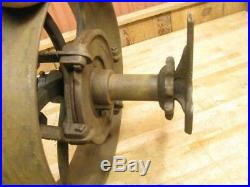 Antique Hit & Miss Gas Steam Engine Flat Belt Pulley Line Shaft Governor Clutch