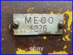 Antique Vintage MECO Wisconsin Cast Iron Horizontal Shaft Engine. Fires On Spray