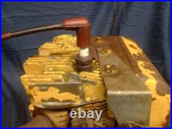 Antique Vintage MECO Wisconsin Cast Iron Horizontal Shaft Engine. Fires On Spray