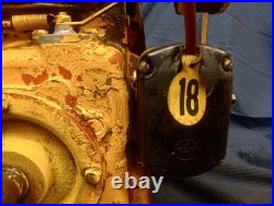 Antique Vintage MECO Wisconsin Cast Iron Horizontal Shaft Engine. Fires On Spray