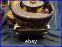 Antique Vintage MECO Wisconsin Cast Iron Horizontal Shaft Engine. Fires On Spray
