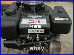 BRIGGS 8.5 hp ENGINE, VERTICAL SHAFT, RECOIL & ELECTRIC START