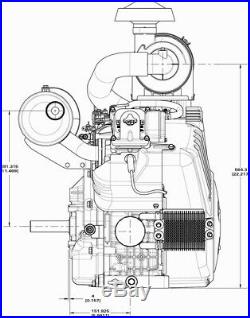 Briggs & Stratton Vanguard Horizontal V-Twin 993cc Engine 4in. L x 1 1/8in. Shaft