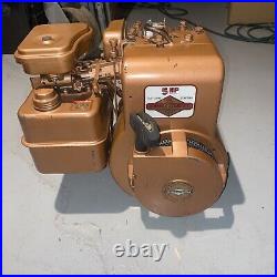 Briggs Vintage Nos 5hp Horizontal Shaft Copper Engine 3/4 Crankshaft For Minibik