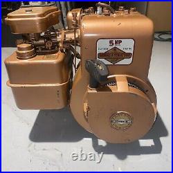 Briggs Vintage Nos 5hp Horizontal Shaft Copper Engine 3/4 Crankshaft For Minibik