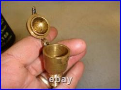 CAM SHAFT OIL CUP for a IHC FAMOUS or TITAN GAS ENGINE Old Brass Oiler NICE