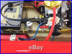 DT G30E 30CC Engine Shaft Cooling Rudder Red Race Fiber Glass Gas RC ARTR Boat