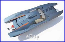 DT RC Gas Boat Glass Fiber G30K ARTR Shaft Exhaust 30CC Engine Rudder Colored