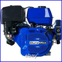 DUROMAX Portable 16 HP 1 in. Shaft Gas-Powered Recoil/Electric Start Engine