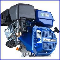 DUROMAX Portable Gas-Powered Recoil Start Engine 420cc 4-Cycle 1 in. Dia Shaft