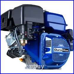 DUROMAX Recoil/Electric Start Engine 420cc 4-Stroke 1 in. Shaft Gas-Powered