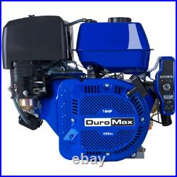 DUROMAX Start Engine Portable 420cc 1 in. Shaft Gas-Powered Recoil/Electric