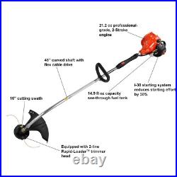 ECHO Curved Shaft Gas Trimmer 2 Cycle 21.2 cc Reload Head Weed Eater Grass Edger