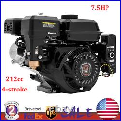 Electric Start Log Splitter 4-Stroke 7.5HP Gas Shaft Motor Version Engine 212CC