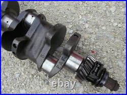 Ford 641 600 tractor Gas engine motor crankshaft crank shaft & gear & balancer