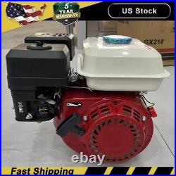 GEARZAAR 212cc 7HP Manual Start Gas Engine Gas 20mm Diameter Shaft, 4-Stroke