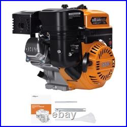 Gas Engine 212cc 7HP Horizontal Shaft OHV Recoil for Snowblower Water Pump