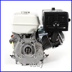 Gas Engine 420cc 4-Stroke OHV 15HP Horizontal Shaft Motor Recoil Pull Start USA