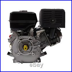 Gas Engine 4 Stroke 15HP 420CC Horizontal Shaft Recoil Manual Pull Start Motor