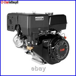 Gas Engine 4-Stroke 420cc 15HP OHV Horizontal Shaft Recoil Start Go Kart Motor