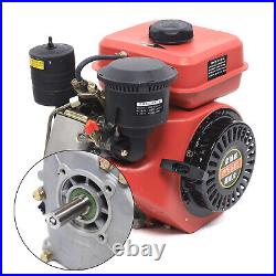 Gas Engine 4-Stroke Single Cylinder 6 HP Vertical General Purpose Motor 196CC US