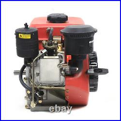 Gas Engine 4-Stroke Single Cylinder 6 HP Vertical General Purpose Motor 196CC US