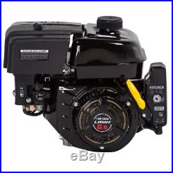 Gas Engine 6.5 HP OHV Electric Start 3/4 in Horizontal Keyway Shaft Quiet Run