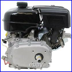 Gas Engine 9 HP 270cc Recoil Start 21 Clutch Gear Reduction Horizontal Shaft