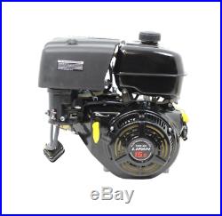 Gas Engine Recoil Start Horizontal Shaft 15 HP 420cc OHV Adjustable Throttle