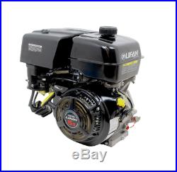 Gas Engine Recoil Start Horizontal Shaft 15 HP 420cc OHV Adjustable Throttle